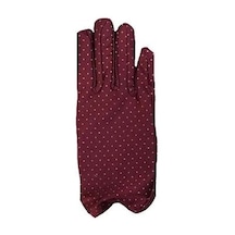 Bordo Renk Puanlı Çocuk Eldiveni 2 Yaş Mavi