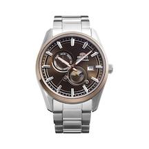Orient Sun&moon Ra-ak0313y30b Kurmalı Otomatik Çelik Gri Kahverengi Kadran Safir Cam 42 Mm Erkek Kol Saati