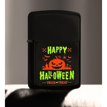 Bk Gift Happy Halloween Tasarımlı Renkli Baskılı Siyah Benzinli M (514255446)