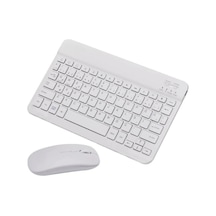 Bluetooth Kablosuz Klavye Ve Mouse Seti Kablosuz Klavye Renkli 150h Şarjlı