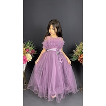 Mnk Baby & Kids Kız Çocuk Robası Katlı Özel Gün Abiye Elbise Mnk0475 001
