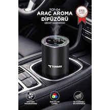 Araç İçi Aroma Difüzörü Hava Nemlendirici Rgb Işıklı Şarjlı Oda Ve Araba Kokusu Tcf04 Ebony Agarwood