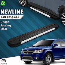 S-dizayn Dodge Journey Newline Aluminyum Yan Basamak 183 Cm 2008-2020 A+ Kalite