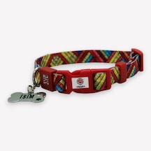 Caramelos İsimli, Yavru Ve Küçük Irk Köpek Tasması, 1,5 Cm Klm-sm Kırmızı