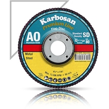 Karbosan Metal Zımpara Flap Disk - 115 X 80 Kum - 5 Adet