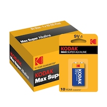 Kodak 10 Adet Max Super Alkalin 9 Volt Pil