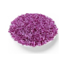 İçten Boyalı Fuşya Boru Boncuk 100 Gr