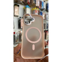 Apple Uyumlu iPhone16 Kamera Korumalı Mat Magsafe Wireless Şarj Destekli Renkli 45648