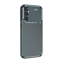 Samsung Galaxy Uyumlu A16 5g Kılıf Auto Focus Karbon Kapak - Koyu Yeşil Bz8683140810290