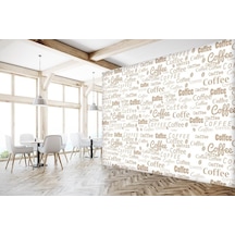 Coffee Kafe Yazılı Duvar Kağıdı