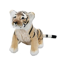 Oturan Kaplan Peluş 45 Cm. Kahverengi