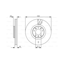 Bosch 0986479529 Ön Fren Aynası P407 P607 Ym 2.2 16v 3.0 Sw 04-c5 Iıı C6 3.0 V6 2.2 Hdı 05-hava Soğutmalı 4249.a9
