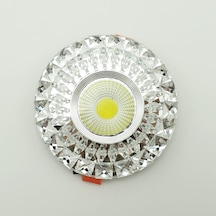 Kristal Cam Altı Üstü Spot Cob Led Armatür Beyaz Gün Işığı Beyaz