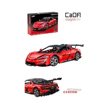 Cada 1:8 Yangwang U9 Supercar 3671 Parça Araba Yapım Seti Mobil Uygulama Destekli Kontrol C64011w