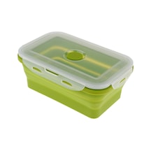 Homyl Katlanır Silikon Öğle Yemeği Kutusu Kase Bento 540ml-yeşil 540ml Yeşil Çok Renkli