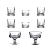 8 Parça Meşrubat Bardağı Çerezlik Ve Dondurmalık Kase Set 0
