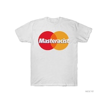 Flood Of Style Masteracist Komik Meme T-shirt Erkekler Kadınlar Için % 100% Pamuk T Shirt Kısa Kollu Üstler Beyaz