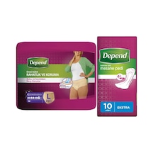 Depend Emici Külot Lohusa Pedi L 10 Aedt + Mesane Pedi 10 Adet