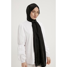 Şaless Janjanlı Krinkıl Şal - Siyah