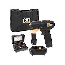 Dx1160 12volt/2.0ah Li-ion Çift Akülü Kömürsüz Profesyonel Şarjlı Darbeli Matkap + Da01901 32 Parça Aksesuar Seti