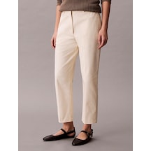 Calvin Klein Straıght Leg Stretch, F7j, 4 Kadın Krem Chino Pantolon