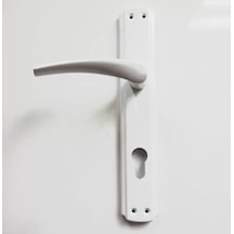Çelik Altyapılı Beyaz Pvc Doğrama Yaylı Oda Kapısı Kolu Seti Süper Sağlam-