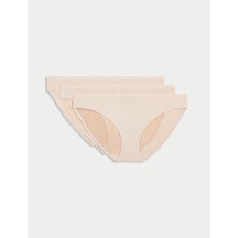 Marks & Spencer 3'lü Body Soft Bikini Külot Seti Bej