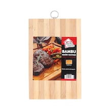 Ahşap Bambu Kesme Tahtası 18x28cm K-0766 Bambu Kahverengi Diğer
