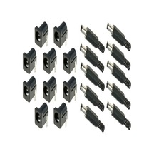 10 Set Dc Power Jak Erkek Fiş+dişi Şase Soket 2,5mm Soket Seti