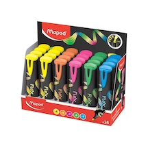Maped Fosforlu Kalem Flex Farklı Renklerde-dısplay 740302 Çok Renkli