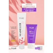 W-Lab Cosmetics Madeleb Krem 40 Ml Ve W-Lab Cosmetics Akne Kontrol Güneş Kremi 50 Ml