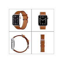Ally Apple     Uyumlu Watch 7-8 41mm 6-5-4 40mm Single Coil Deri Kayış Kordon 3-2-1 38mm- 5775