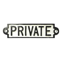 Kreatif Kraft 83516 'private' Cast Iron Sign Diğer