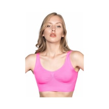 Neon Fuşya Mı Emay 4005 Soft Kalın Askı Büstiyer Neon Fuşya