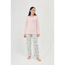 Hf Club 2115 Kadın Uzun Kollu Pijama Takımı