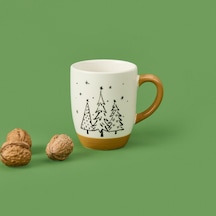 Excellentt Houseware Ağaç Desenli Kupa - Kahverengi - 330 Ml Renkli