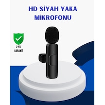 Mey İthalat Apple iPhone Uyumlu  İçin Çift Mikrofonlu Telsiz Yaka Mikrofonu 360 Derece Hd Ses