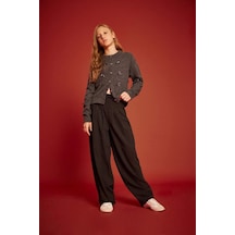 Defacto Kız Çocuk Baggy Fit Pantolon G3366a825wnar215 Antrasit-ar215