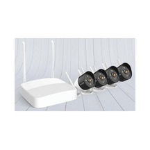 K4w-3tc 4 Kanal Nvr Kayıt Cihazı + 4 Adet Outdor Ip Wifi Bullet Kamera Set