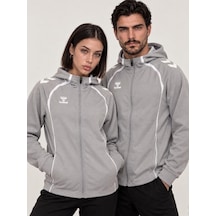 Hummel Target Zip Hoodie Gri