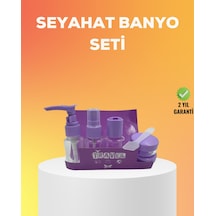 Seyahat Bakım Seti 5 Parça Sızdırmaz Şeffaf Kapaklı 30ml