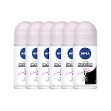 Nivea Invisible Black&White Clear Kadın Roll-On Deodorant 50 ML x 6