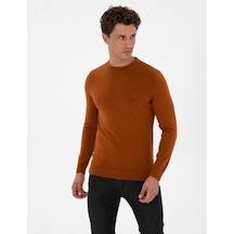 Pierre Cardin Erkek Pas Kazak /triko 50315456-vr040 Açık Turuncu