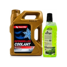 Petrol Ofisi Antifriz Extendet Life Coolant Organik 3 Litre + Oto Şampuan 1000 Ml