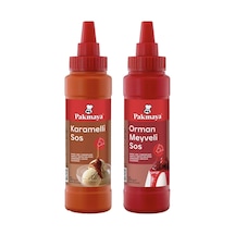 Pakmaya Sıvı Tatlı-pasta-dondurma Sosu 300 Ml Karamelli Ve Orman Meyveli 2 Li Set