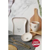 Tost Kahvaltı Takımı 3 Parça 22499-22507 Krem