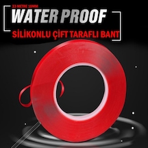 Silikonlu Çift Taraflı Montaj Bandı 10mm 33 Metre (STS OTO AKSESUAR)