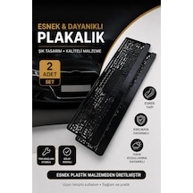 Plakalık Plastik Standart Tip 2adet Ön-arka