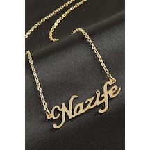 Nazife İsimli Kolye -sarı N162 altın