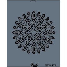 Rich New Seri N-473 Stencil 35X25 Cm